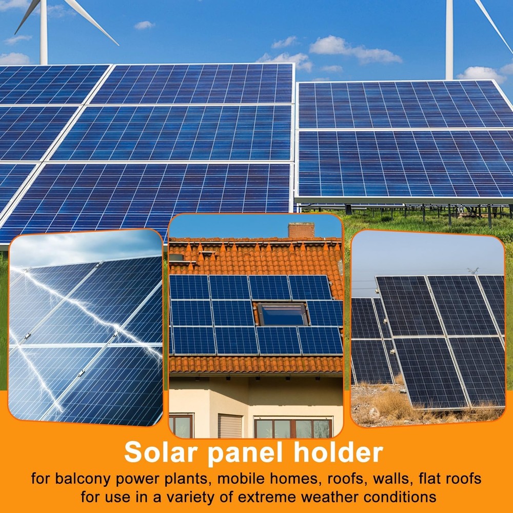 Adjustable Solar Panel Tilt Mount Brackets, Panel Stand Suitable for 50W - 400W.