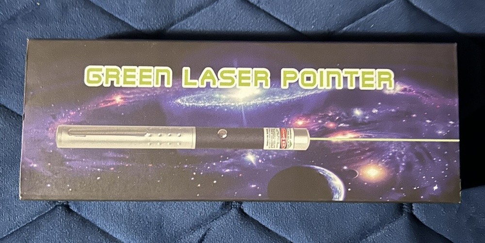 Bright Green Laser Dot Beam Laser Pointer Pen with Storage Case