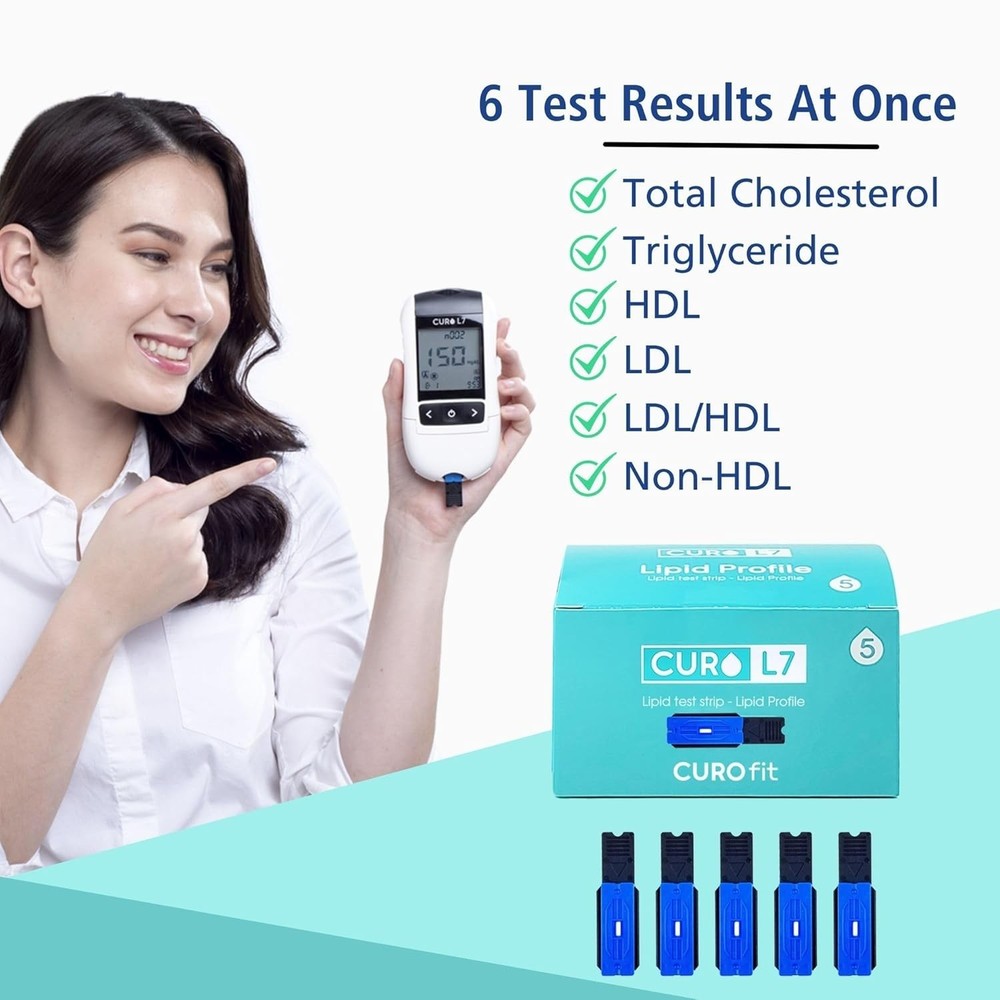 Complete Cholesterol Testing Kit with Customer Support - Easy Home Monitoring