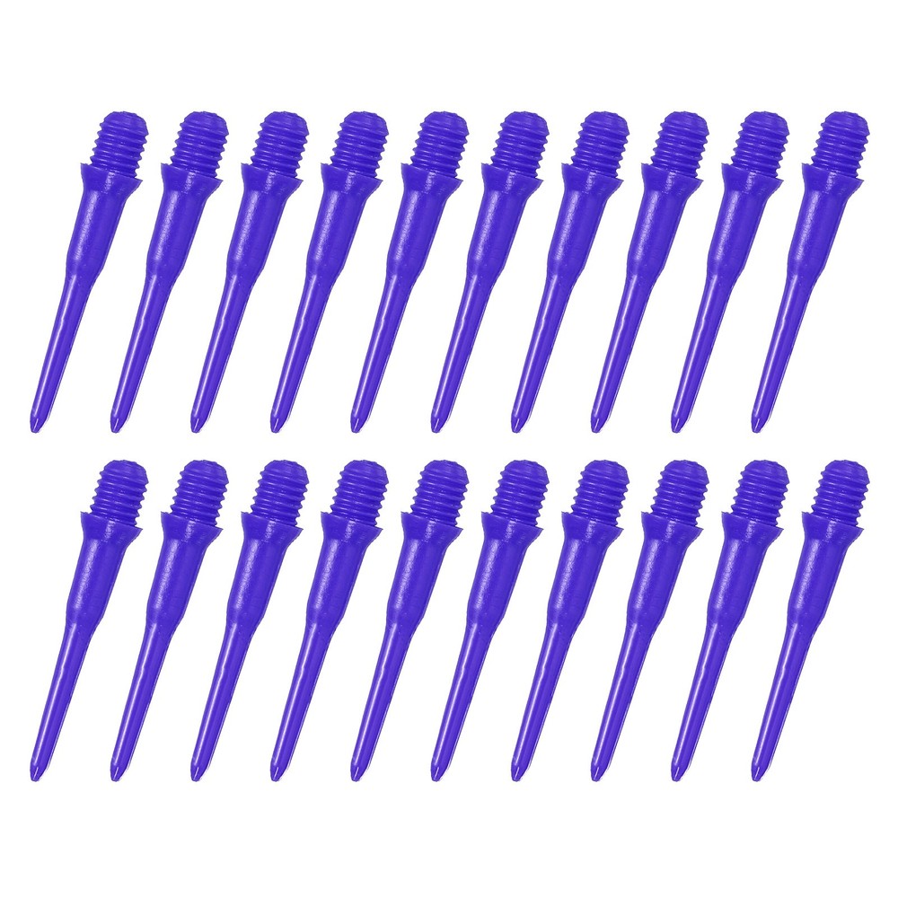 100Pcs Plastic Dart Tips,Game 2BA Thread Soft Darts Tip Blue