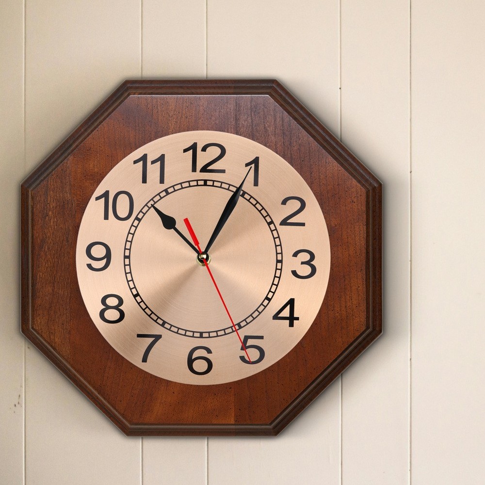 Wall Clock Face, Arabic Numeral Wall Clock Dial, Aluminum Round Dial Panel