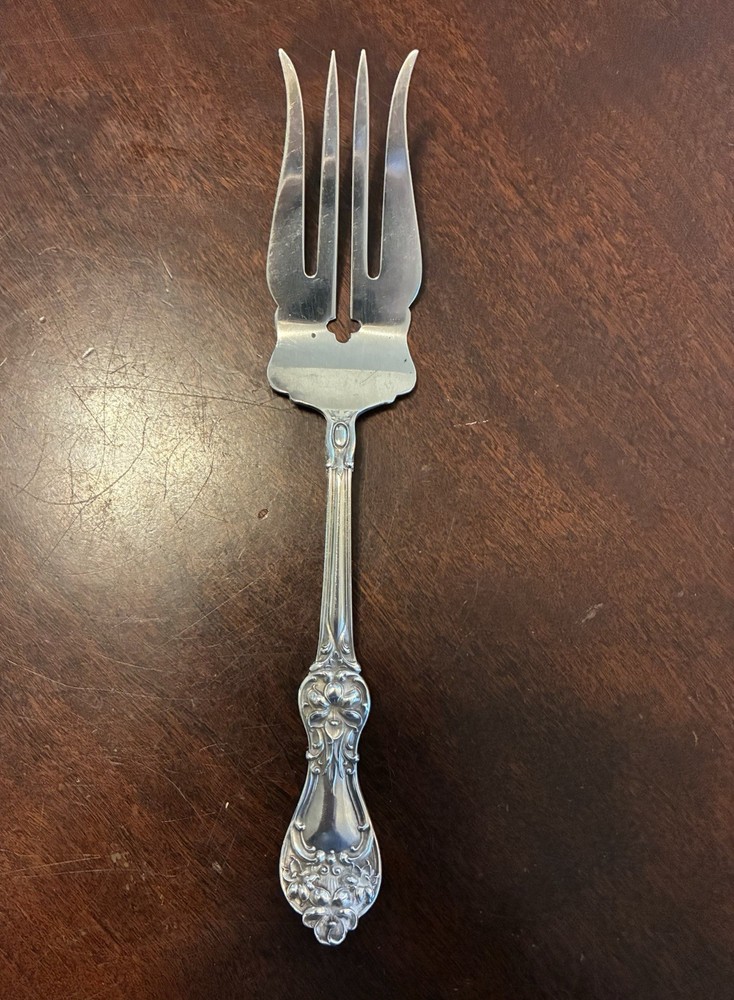 Antique Manchester Sterling Silver Serving Fork