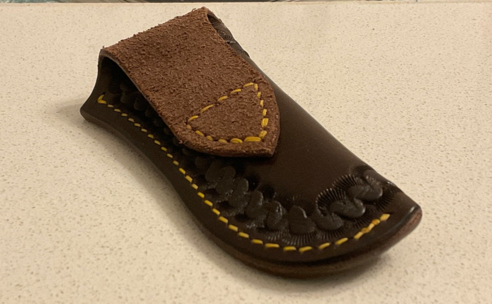 Leather Knife Sheath (Left Hand) for Large CASE TRAPPER