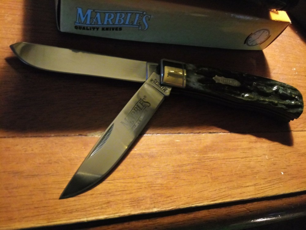 Marble's Quality Knife & Leather Pouch NEW