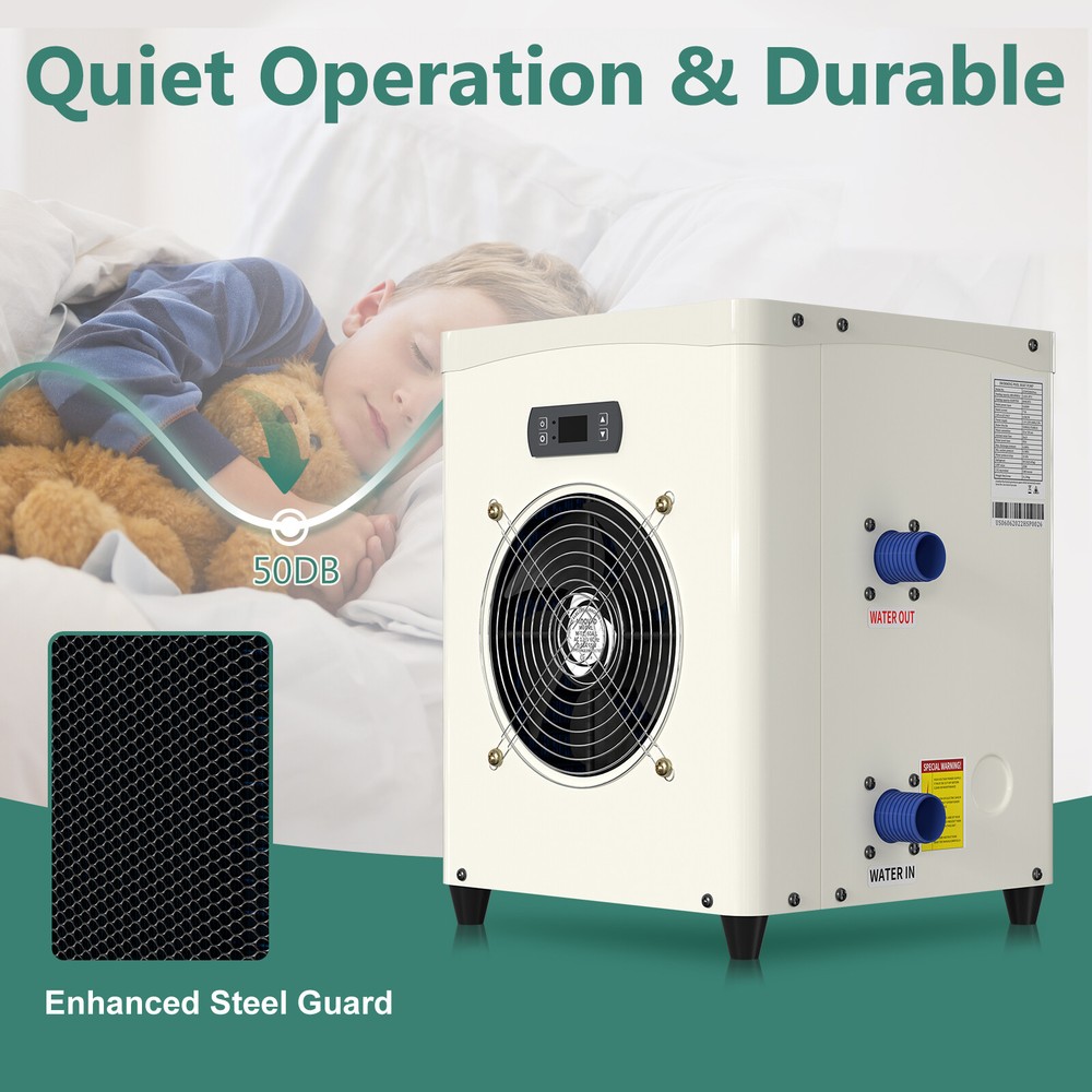 SLSY Pool Heaters for Above Ground Pool 15609BTU Elect. Pool Heater Pump 5000Gal