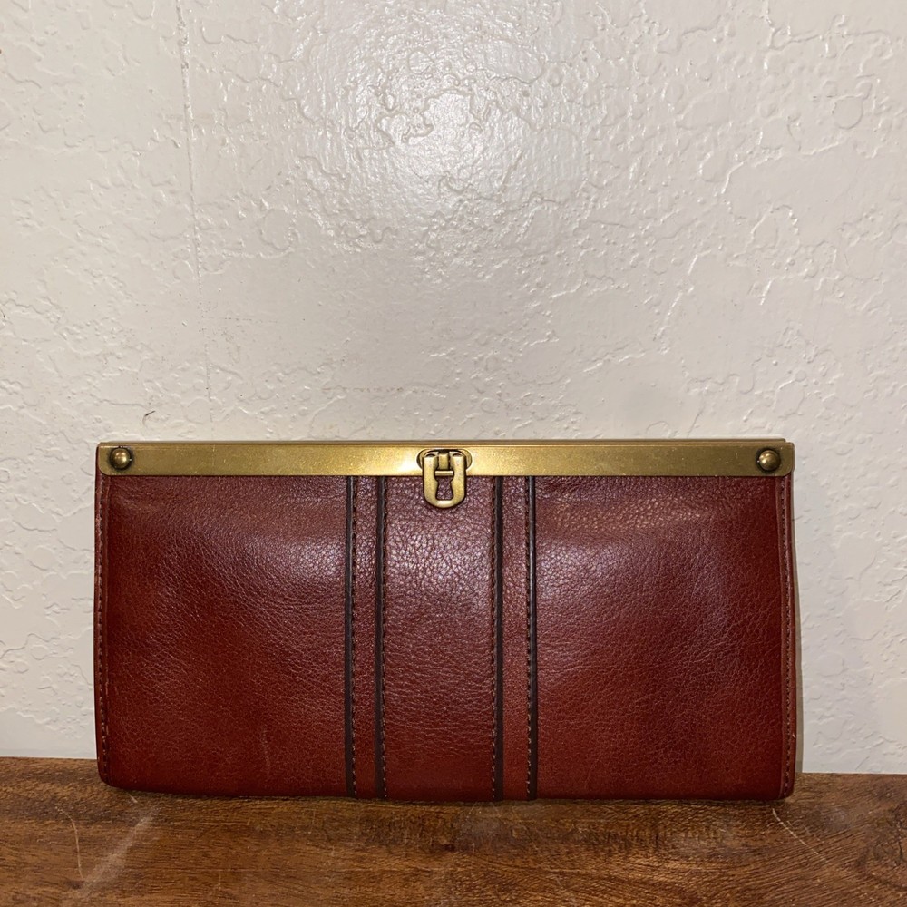 Fossil Kayla Dark Red Leather Wallet