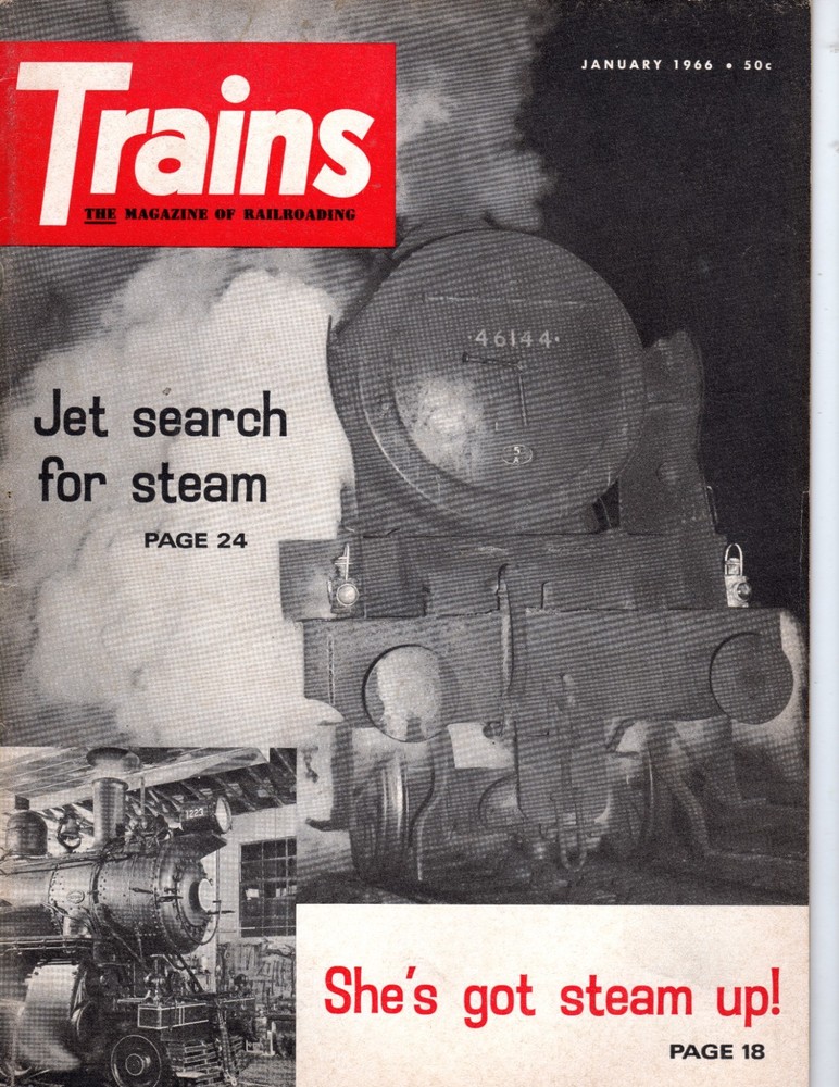 TRAINS MAGAZINE MARCH 1966