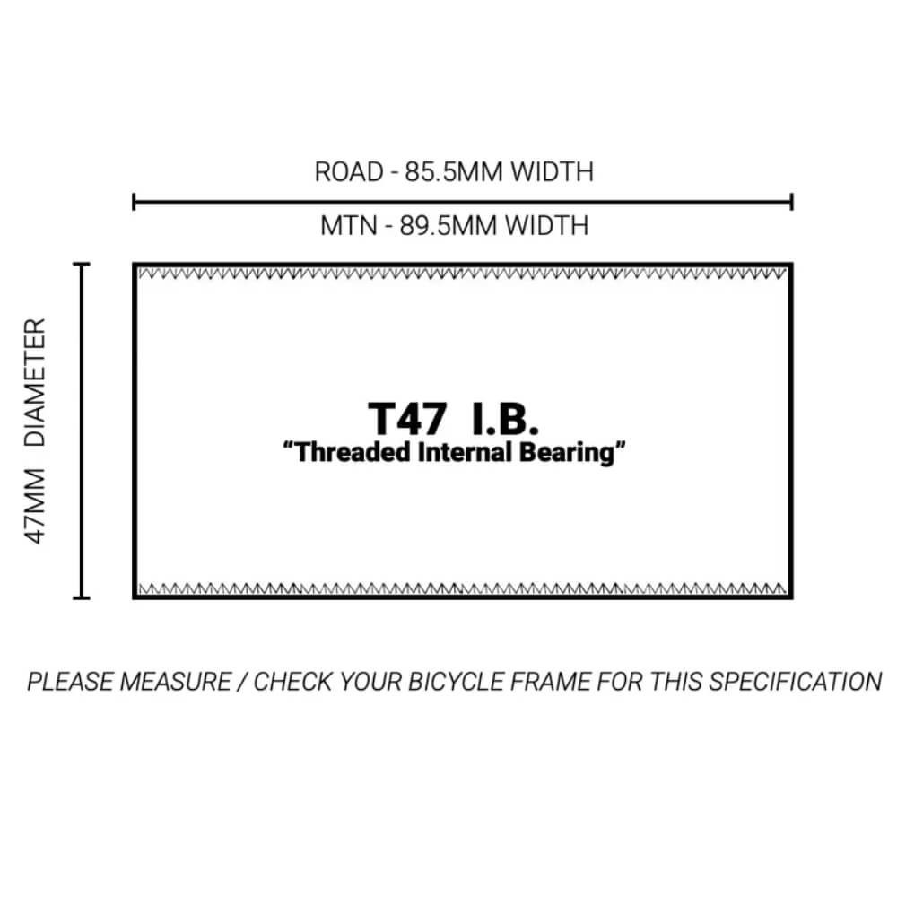 Wolf Tooth T47 Internal DUB Bottom Bracket