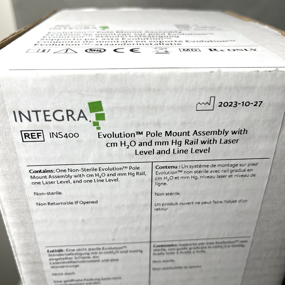 Integra Evolution Pole Mount Assembly w/ Laser Level INS400 for CSF Drainage Sys