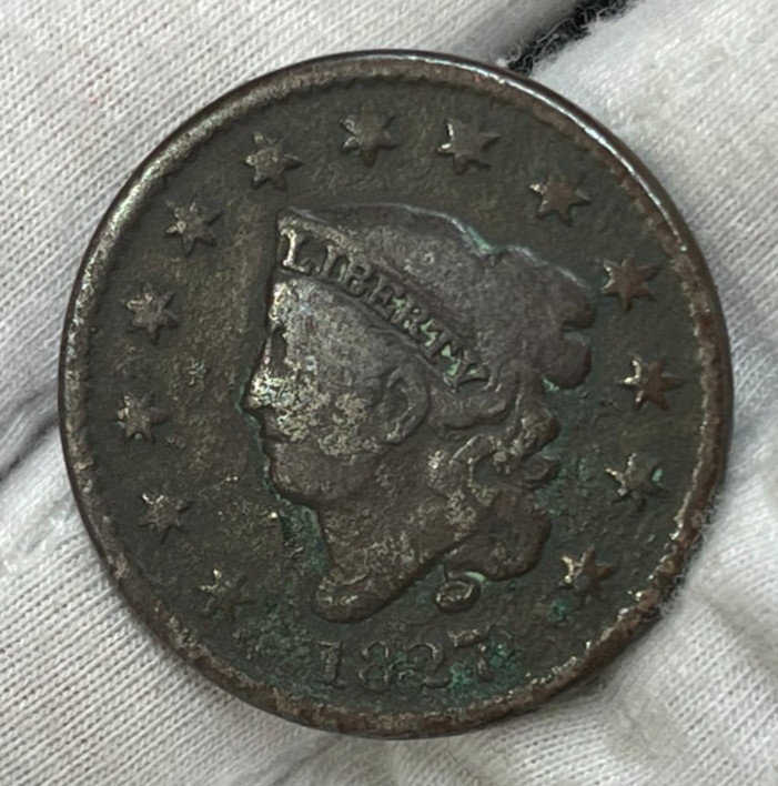 1827 US One Large Cent Coin
