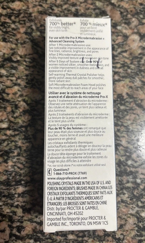 New in Pack Olay Pro X Microdermabrasion+ Advanced Cleansing System Refill