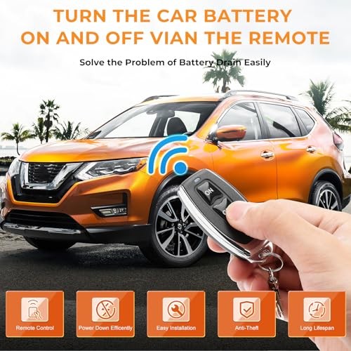 Kill Switch with Voltage Display Remote Battery Disconnect 12V/24V 240A