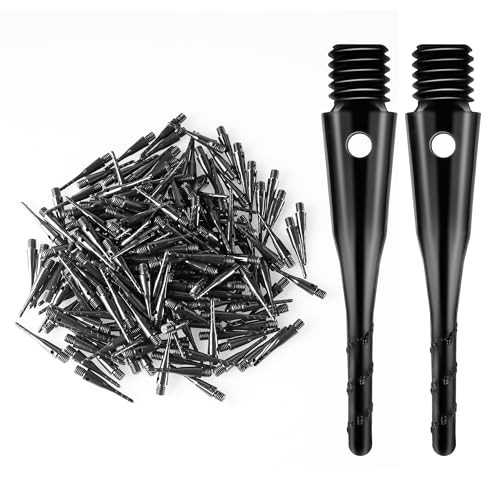 Darts Soft Tip,2BA Thread Soft Tip Dart Point 200 Pack, Plastic Tip Dart