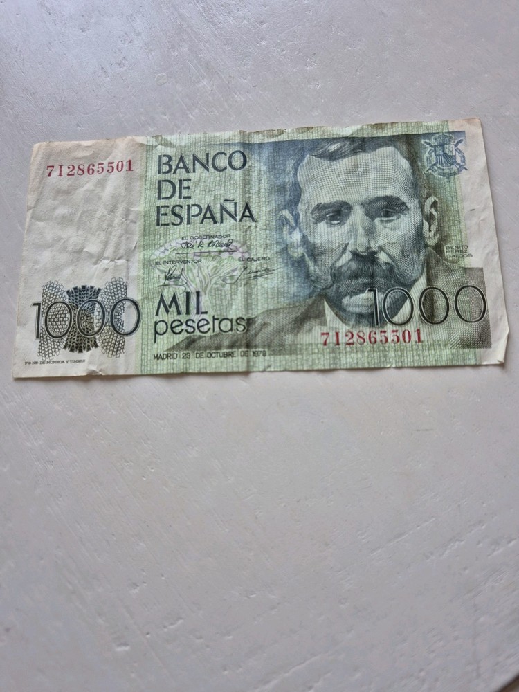Spanish 1000 pesetas banknote 1979