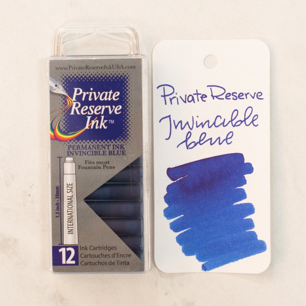 Private Reserve Ink Cartridges - Invincible Blue