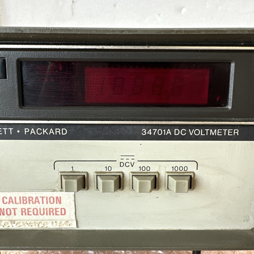 PREOWNED- Hewlett-Packard 34701A DC Voltmeter 500/1200V Max || FAST SHIPPED 🇺🇸