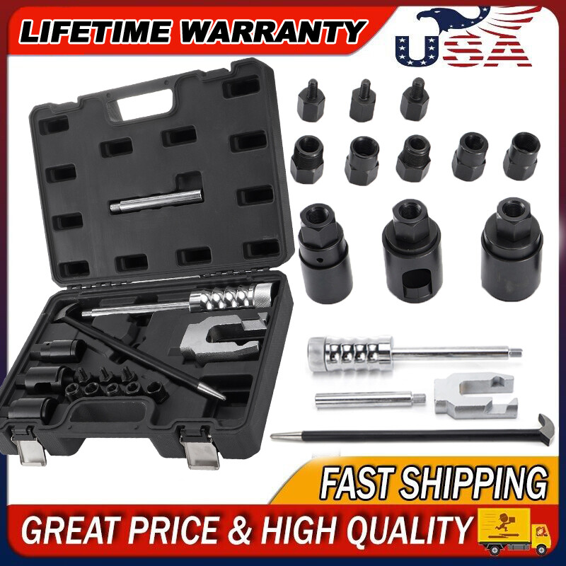 Auto Truck Diesel Injector Extractor Slide Hammer Puller Extractor Complete Set