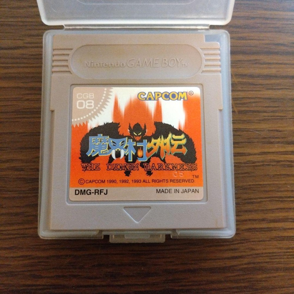 (Operation confirmed) (with case) CAPCOM Makaimura Game Boy Software