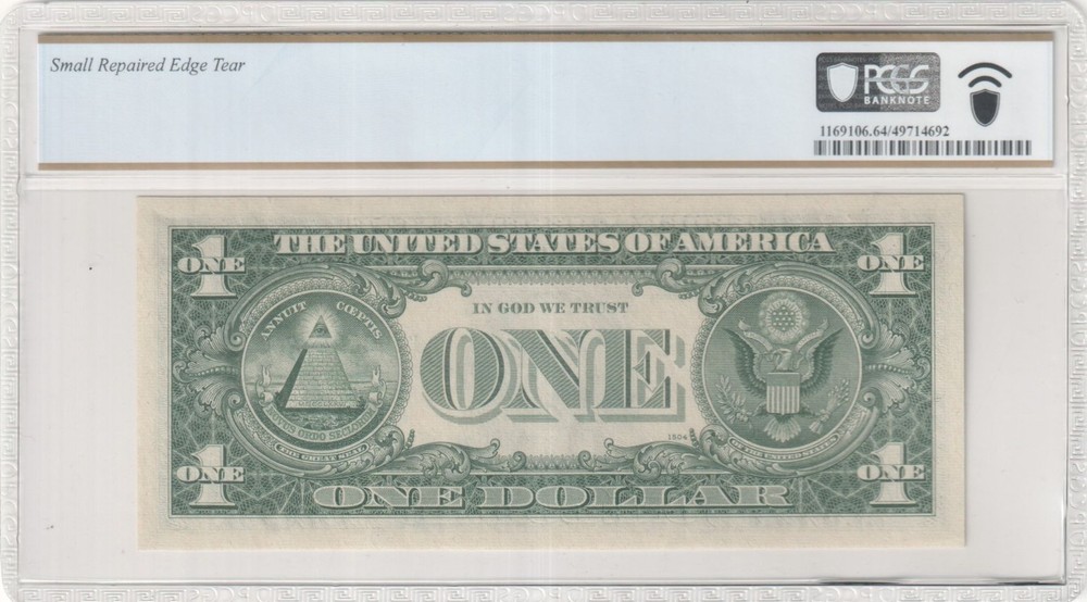 PCGS64 CHOICE UNC MAJOR OVERPRINT MISALIGNMENT ERROR 5777A