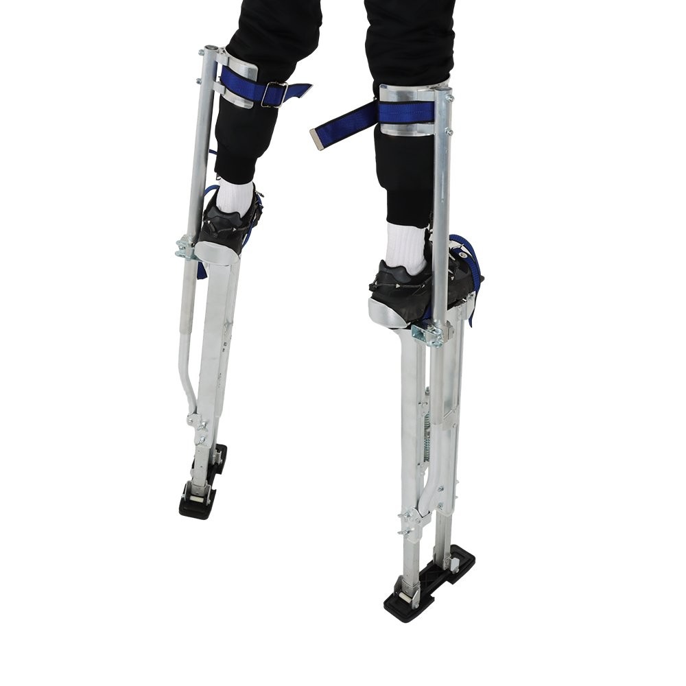 36" - 48" Drywall Stilts Adjustable Stilt For Painting Electrical Tool Silver