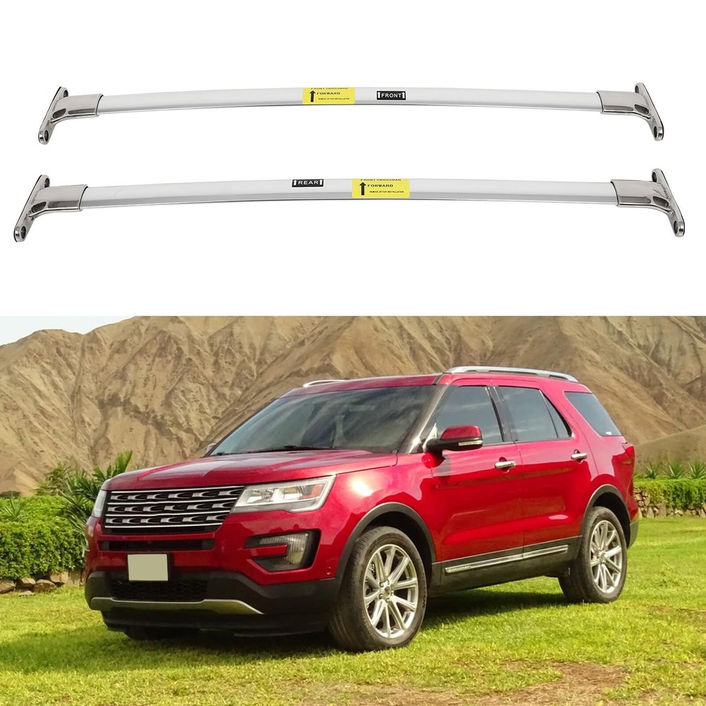 Roof Rack Cross Bars Compatible 2016-2019 2 Bars Silver