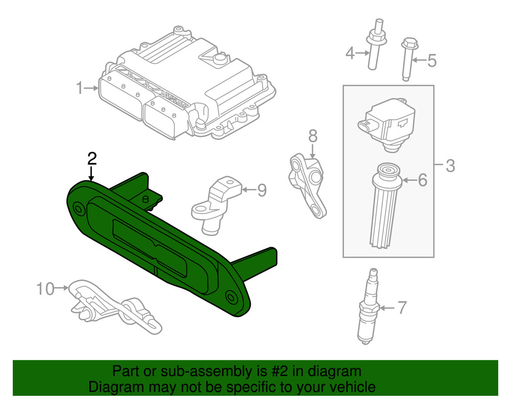 Genuine Ford Engine Control Module (ECM) Bracket CT4Z-12A659-A