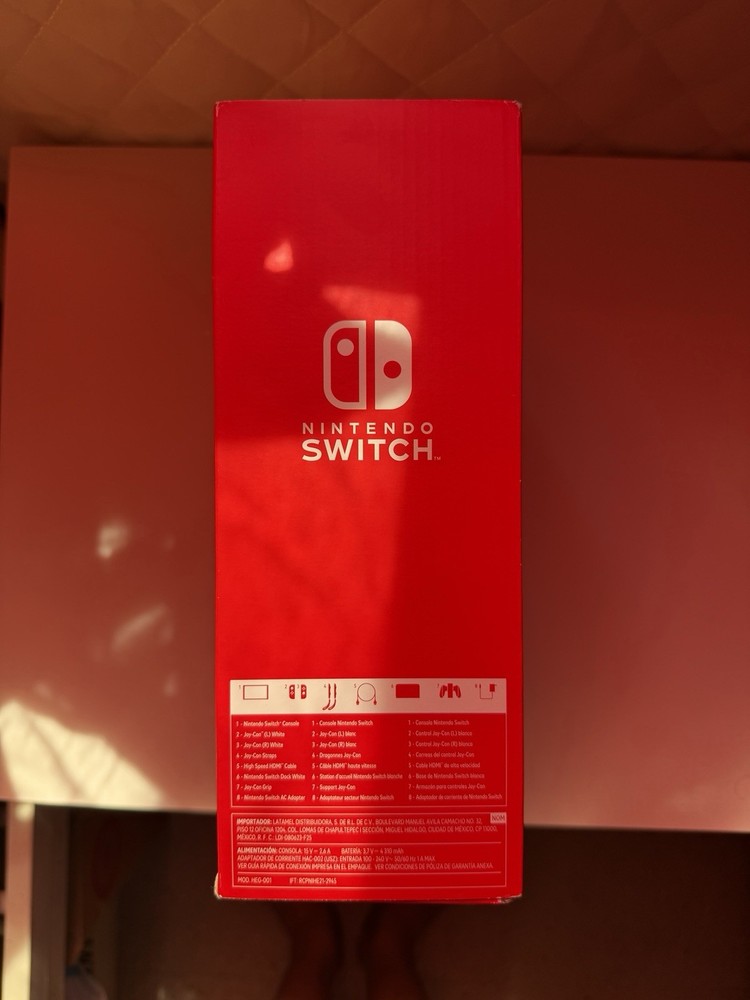 Nintendo Switch OLED White - MINT Condition CIB - Never Used + Carrying Case