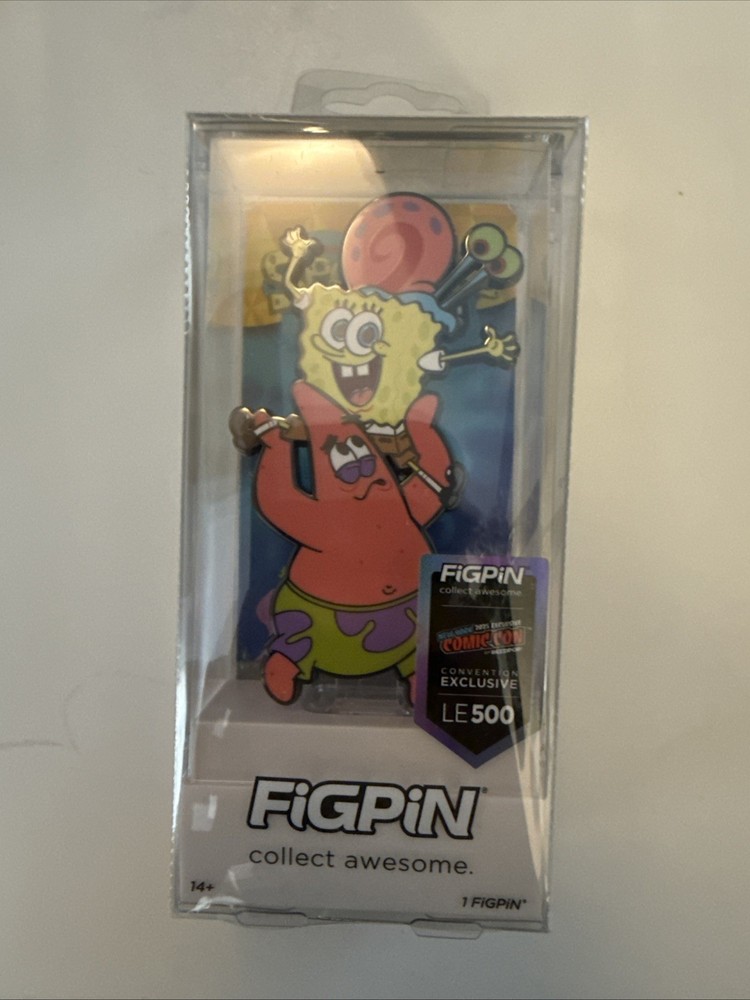 NYCC 2025 Comic Con Exclusive FiGPiN - Spongebob Patrick & Gary LE 500