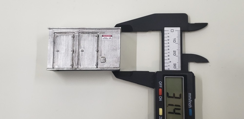 HO SCALE 1:87 PAINTED ELECTRICAL CABINET BOX TRACKSIDE SWITCH SIGNAL BUILDING