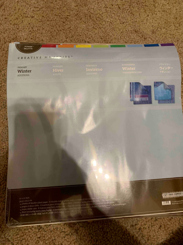Creative Memories 12×12 Additions Winter NIP 5 varieties