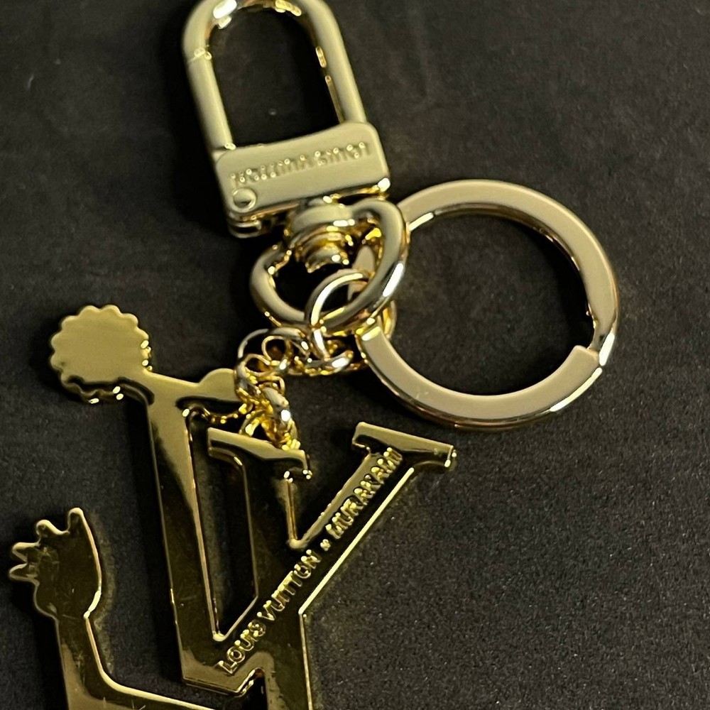 Louis Vuitton Gold LV Key Chain
