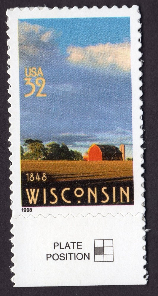 Scott #3206 Wisconsin Single Stamp - MNH