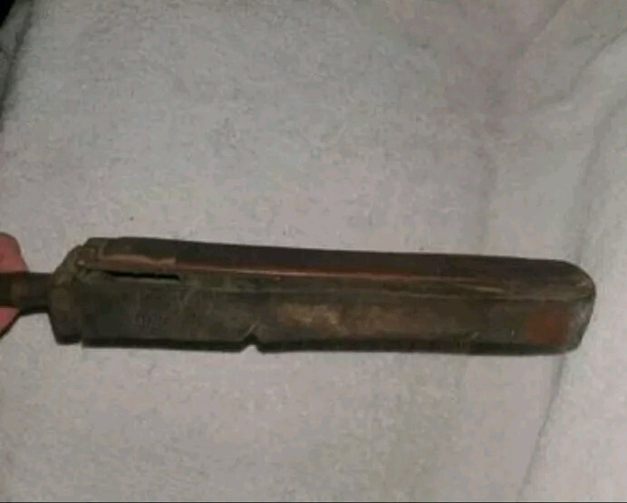 Vintage Straight Razor Strop Leather Strap Razor Sharpener Wooden Handle