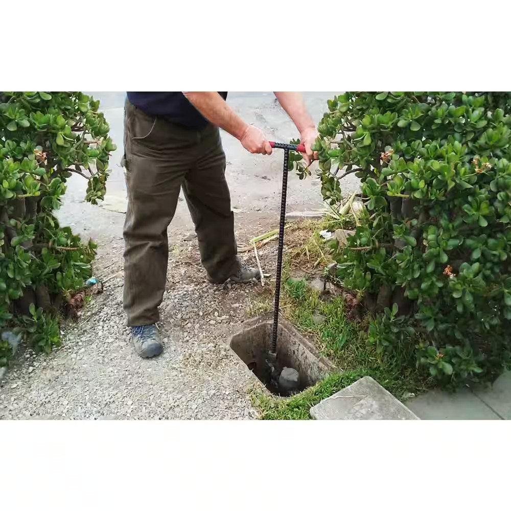 5 Ft. Solid Steel Water Meter Valve Key with Grips