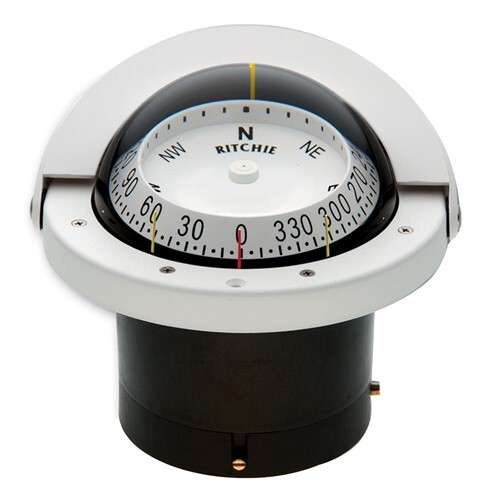 Ritchie Fnw-203 Navigator Compass Flush Mount - White