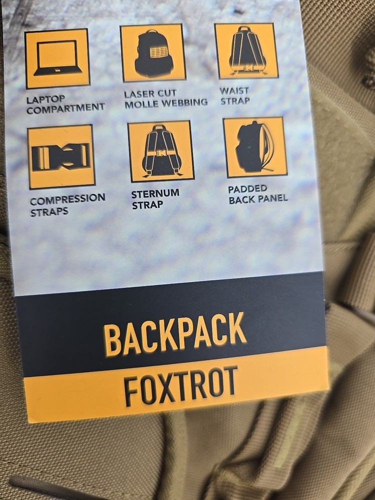 Highland Tactical Foxtrot Extra Large Backpack – Desert