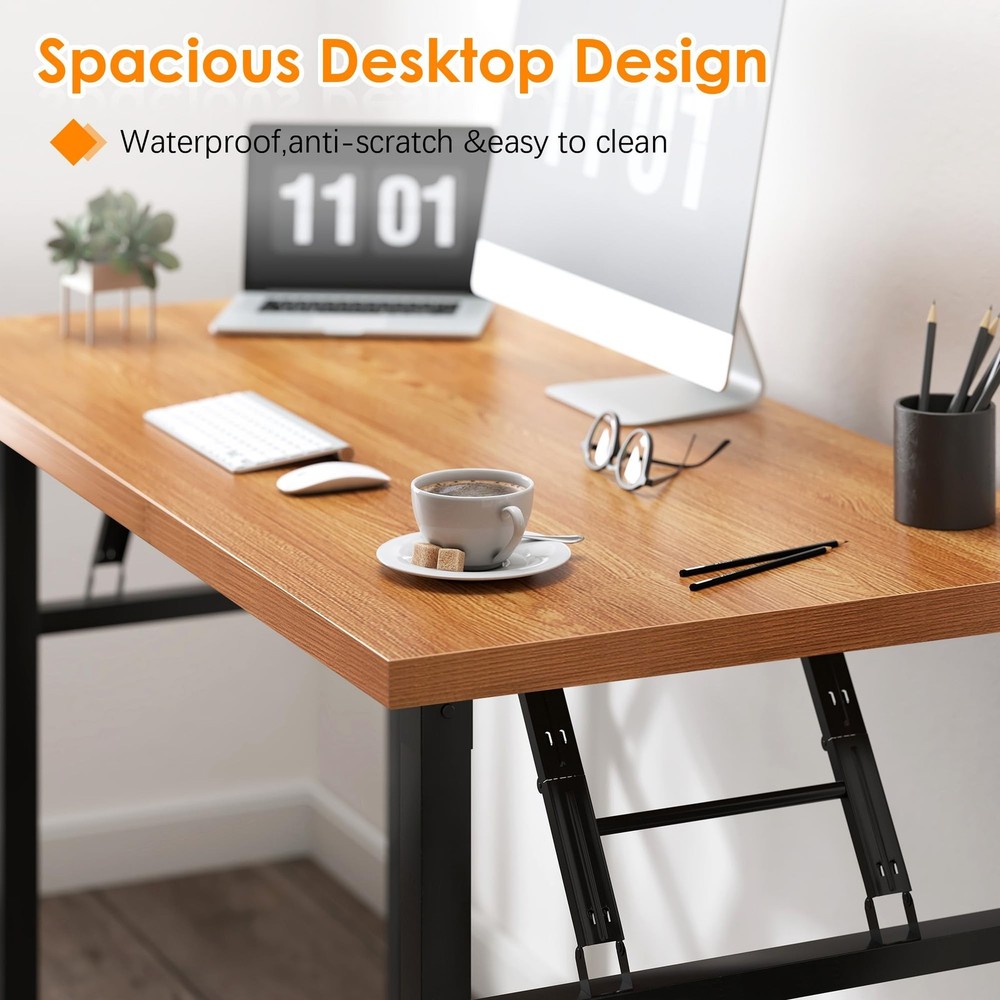 Need Home Office Desk 47 inches Folding Computer Table Workstation No Install...