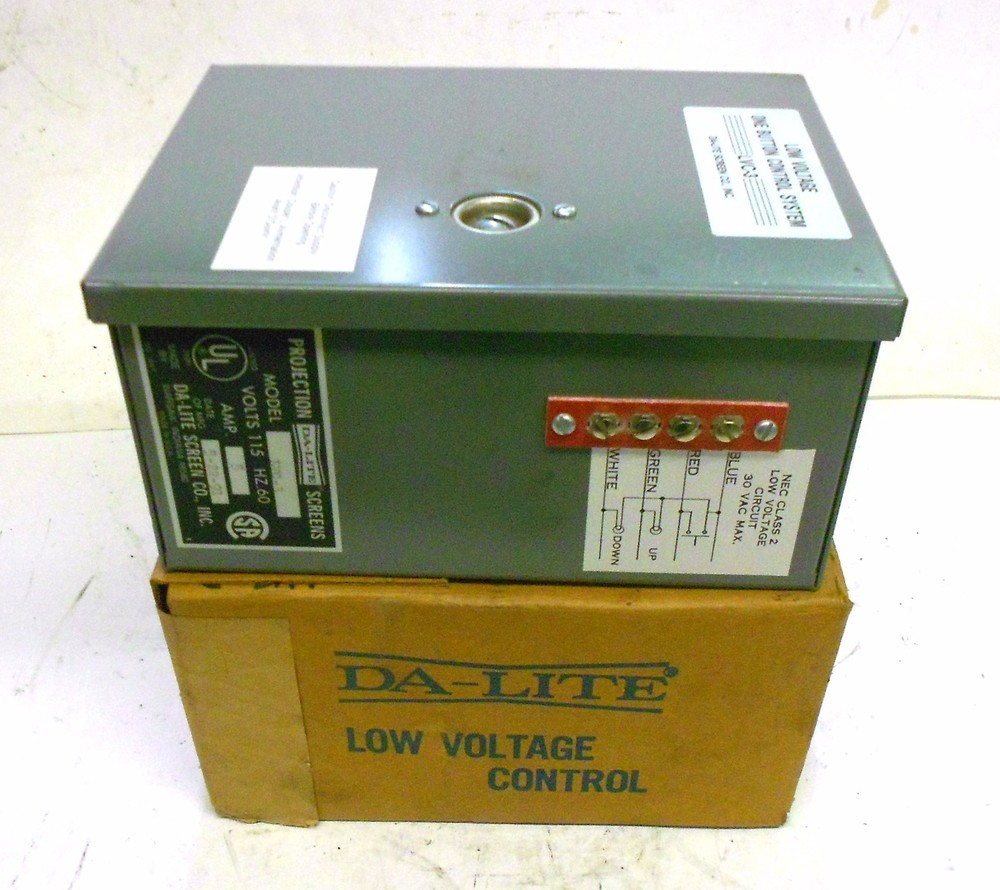 DA-LITE ONE BUTTON LOW-VOLTAGE CONTROL SYSTEM LVC-3 5 AMP VOLTS 115 HZ60