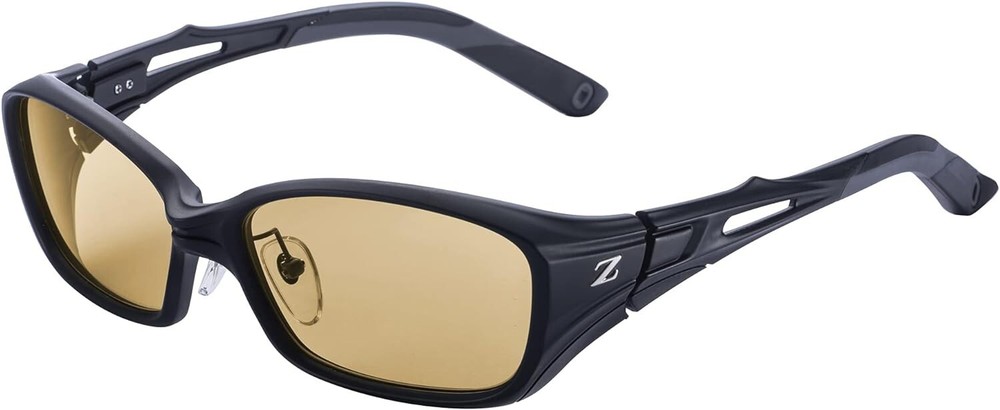 New Zeque Polarized Sunglasses Devon F-1981 Matte Black LUSTER ORANGE!