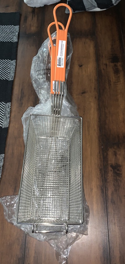 3 Fry Basket with Orange Handle Medium