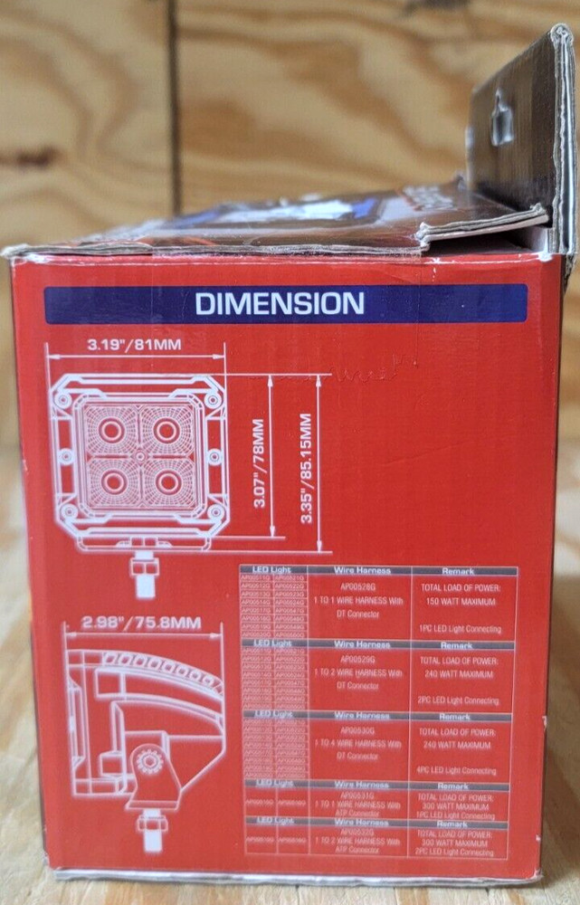 SupeRay 3" LED Flood Cube Light