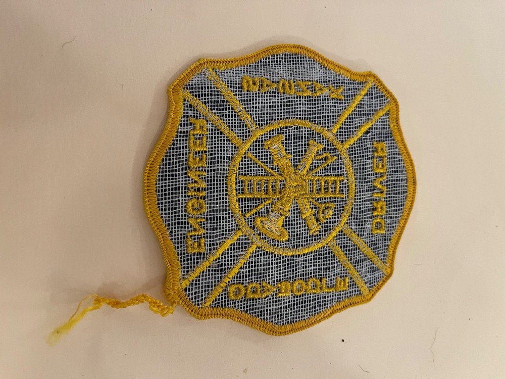 kansas ,eldorado, fire dept patch, driver /engineer,new old stock 60's
