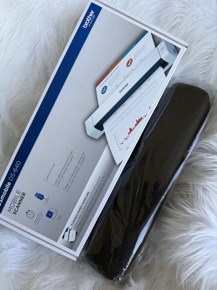 Brother DS-640 Compact Mobile Document Scanner 16ppm USB Mac PC Windows + Case