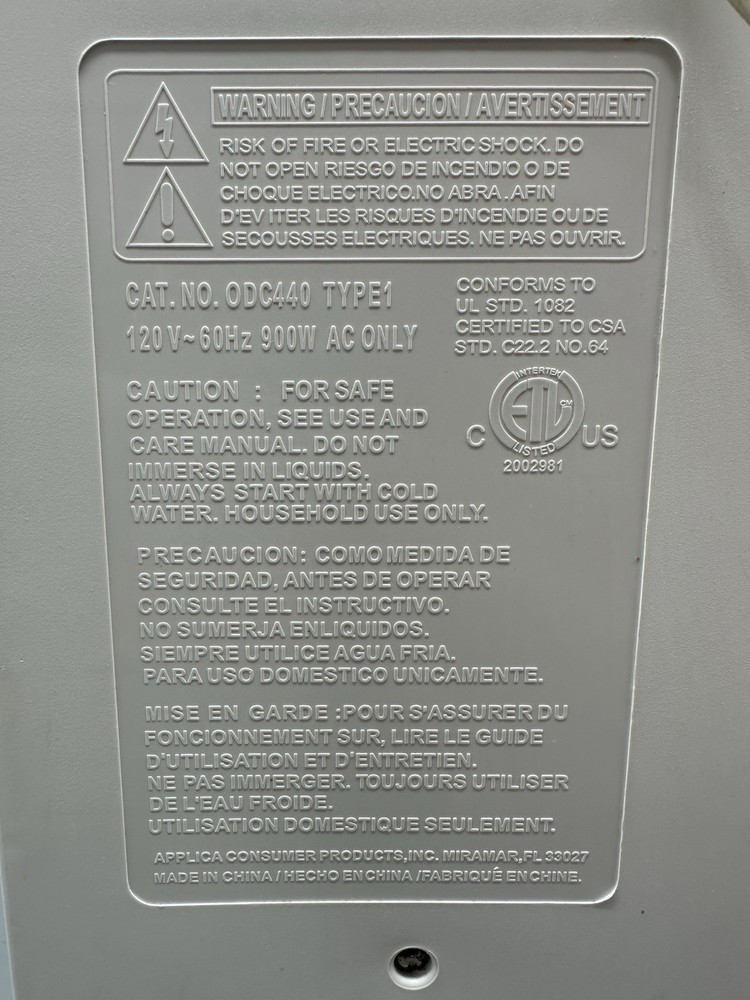 Black & Decker ODC440 Under Cabinet Spacemaker White Coffee Maker 12 Cup