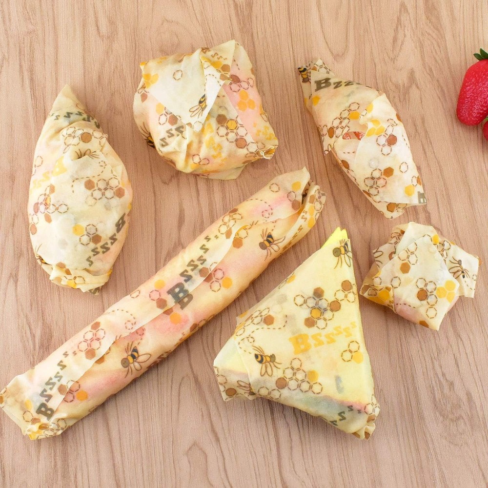 Eco Friendly Beeswax Food Wrap Reusable Storage for Snacks and Bread