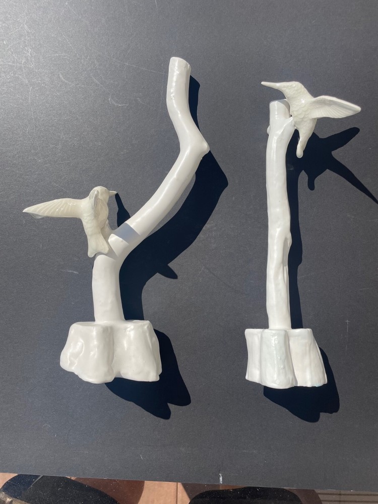 Beth Changstrom Candlestick Holders Hummingbirds