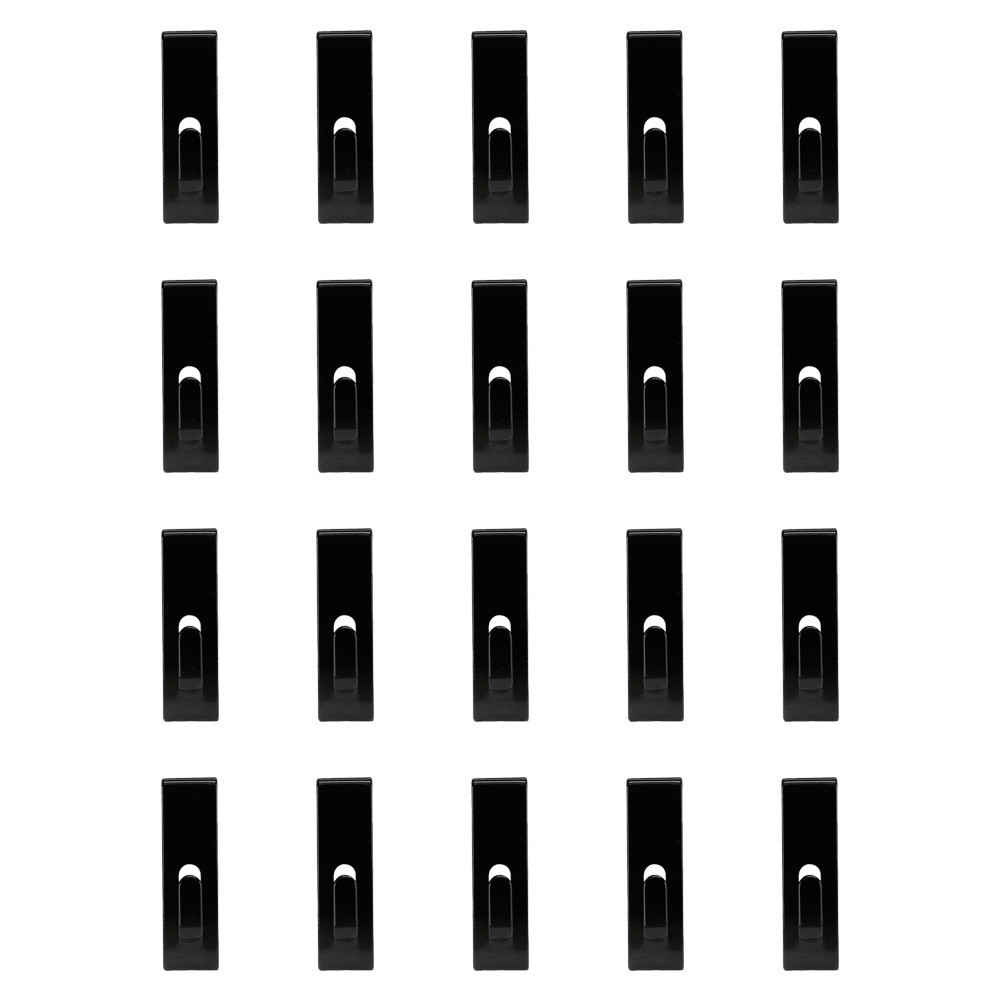 20 PCS BLACK Gridwall Utility  Hook Picture  Hanger Grid  Panel Notch Display