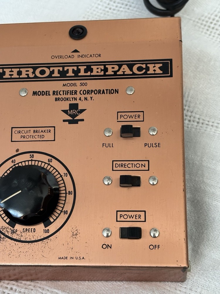 MRC Throttle Pack HO Train Control Model 500 - TESTED WORKS