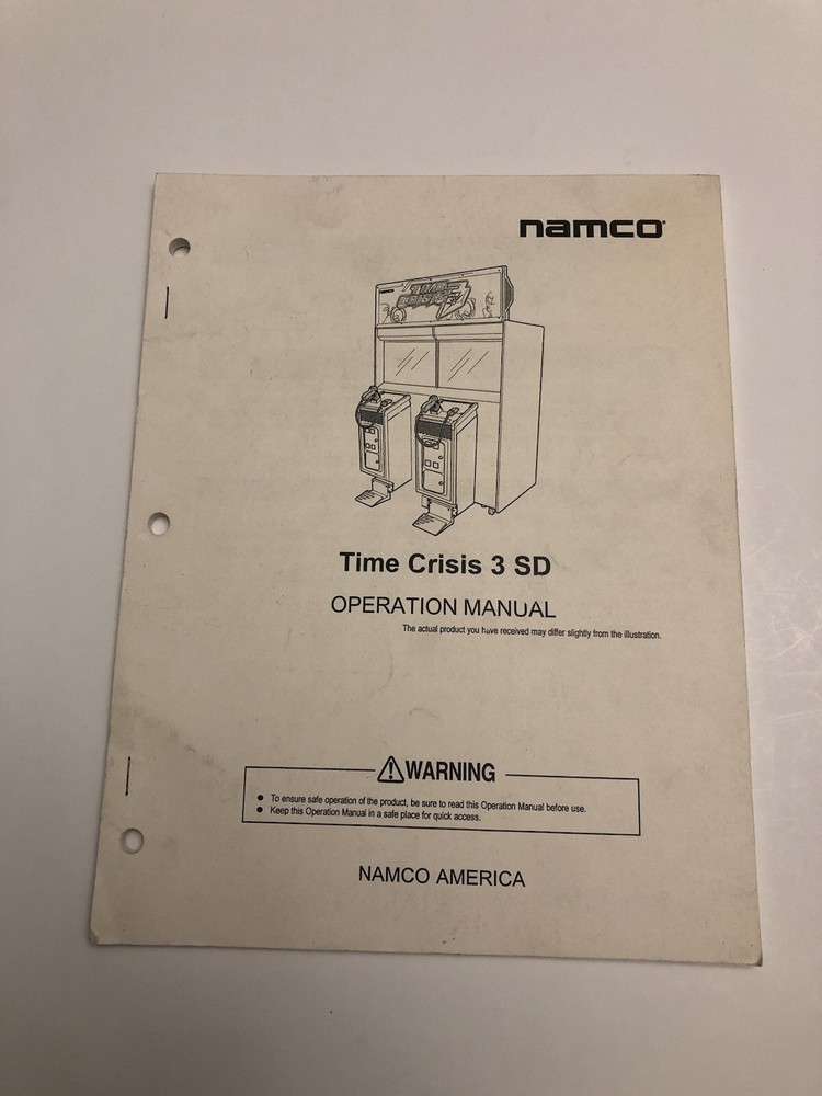 TIME CRISIS 3 Arcade Game Manual by NAMCO