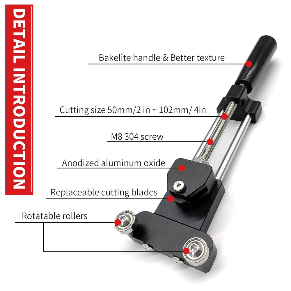 minlen Aluminum Oil Filter Cutter, Universal Cutting Tool Black